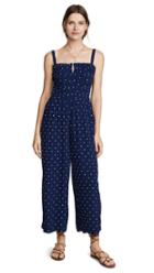 Madewell Pintuck Polka Dot Jumpsuit