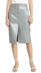 Tibi Croc Embossed Trouser Skirt