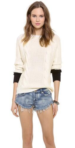 Shae Cable Knit Cashmere Sweater