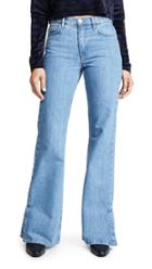 Ei8htdreams Highrise Wide Flare Jeans With Slit