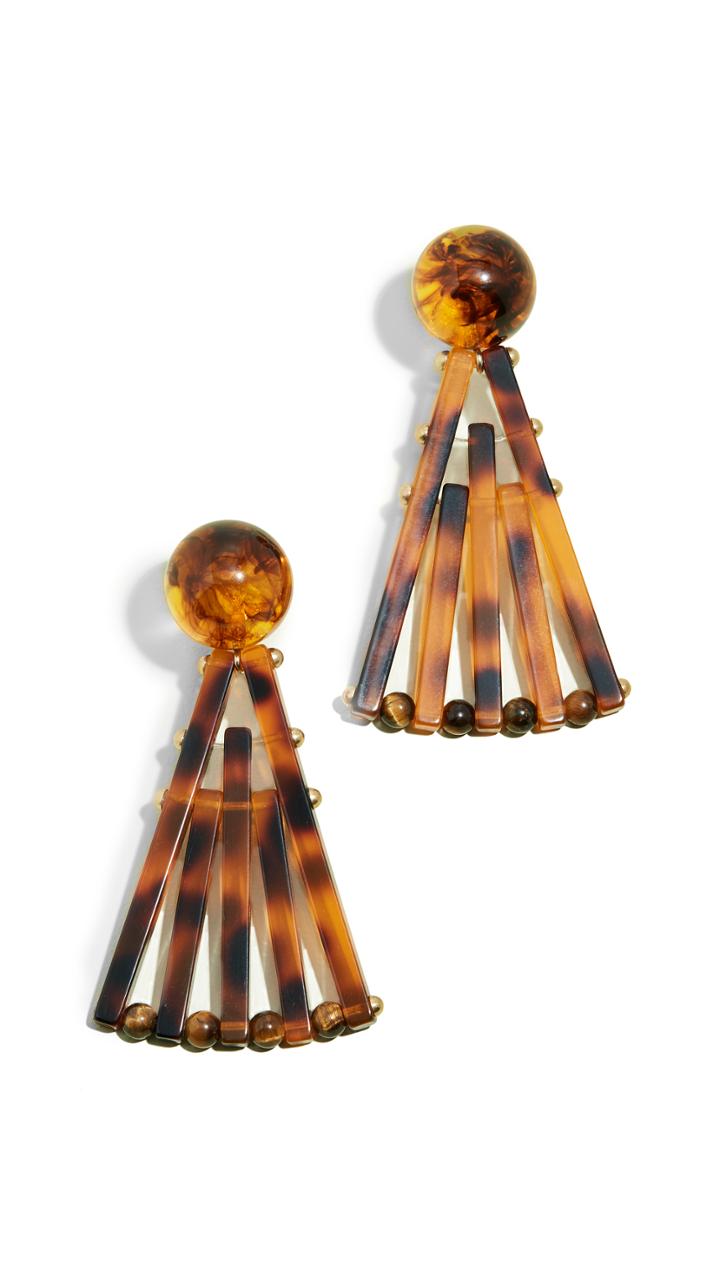 Cult Gaia Acrylic Fan Earrings