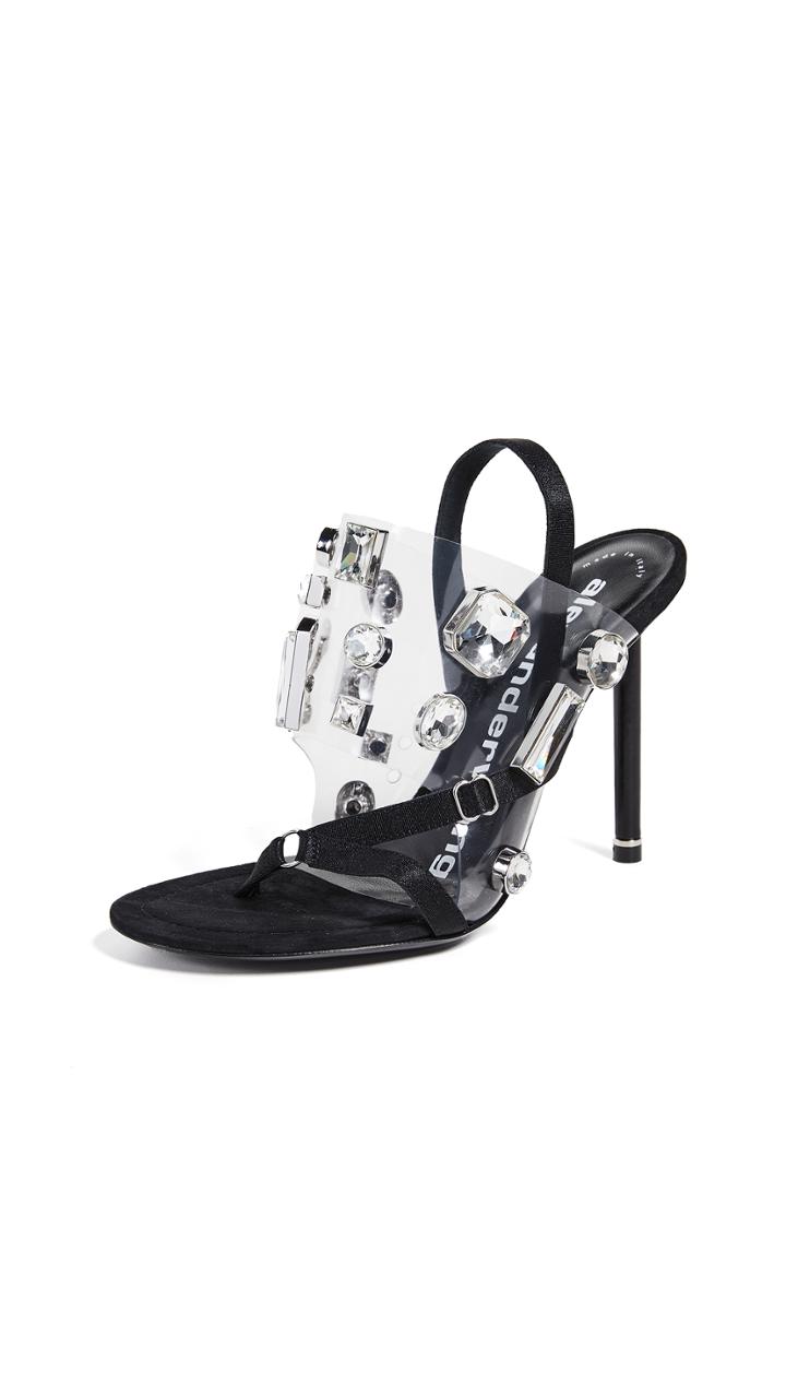 Alexander Wang Crystal Kaia Sandals