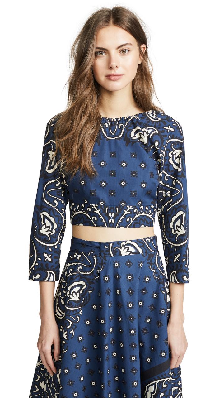 Red Valentino Cropped Blouse