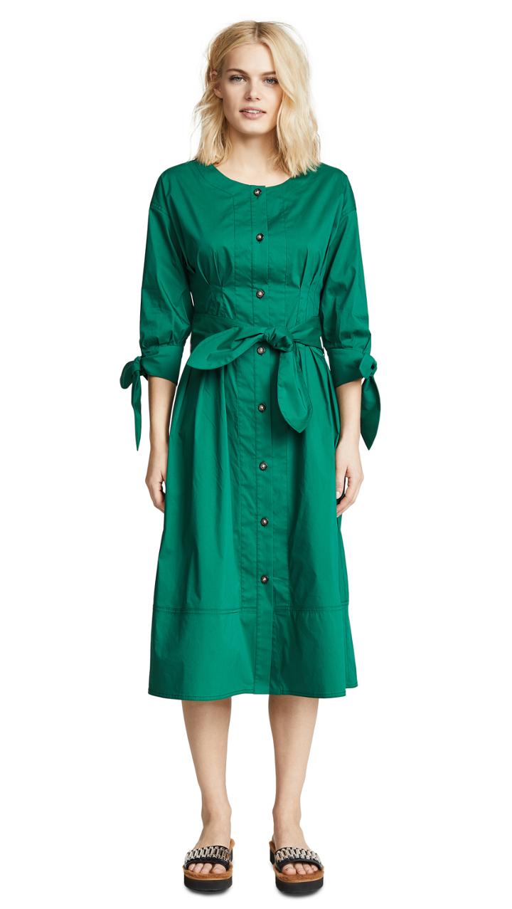 Jason Wu Grey Long Sleeve Tie Dress