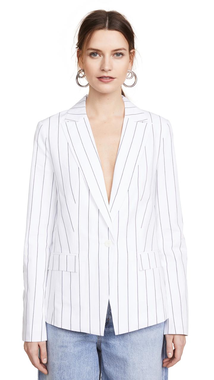 Dion Lee Poplin Shirt Blazer