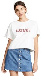 Rebecca Minkoff Love Floral Cropped Tee