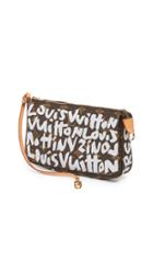 What Goes Around Comes Around Louis Vuitton Grey Sprouse Pochette Bag