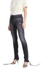 Unravel Project Lace Up Flare Jeans