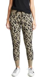 Chrldr Big Leopard Velvet Stripe Sweatpants
