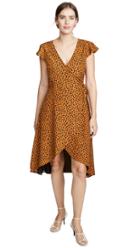 Bb Dakota Leopard Print Wrap Dress