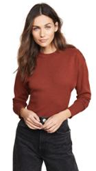 Jason Wu Grey Three Button Long Sleeve Knit Top