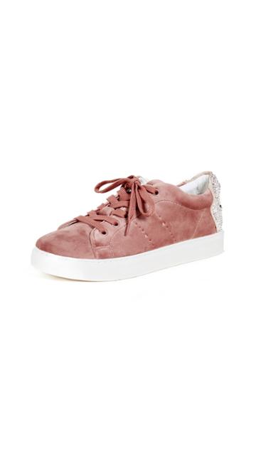 One By Lola Cruz One By Smile Velvet Sneakers