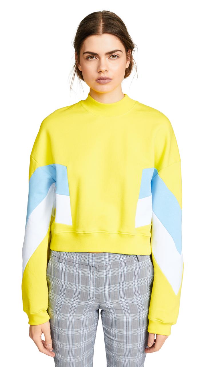 Msgm Mock Neck Sweatshirt