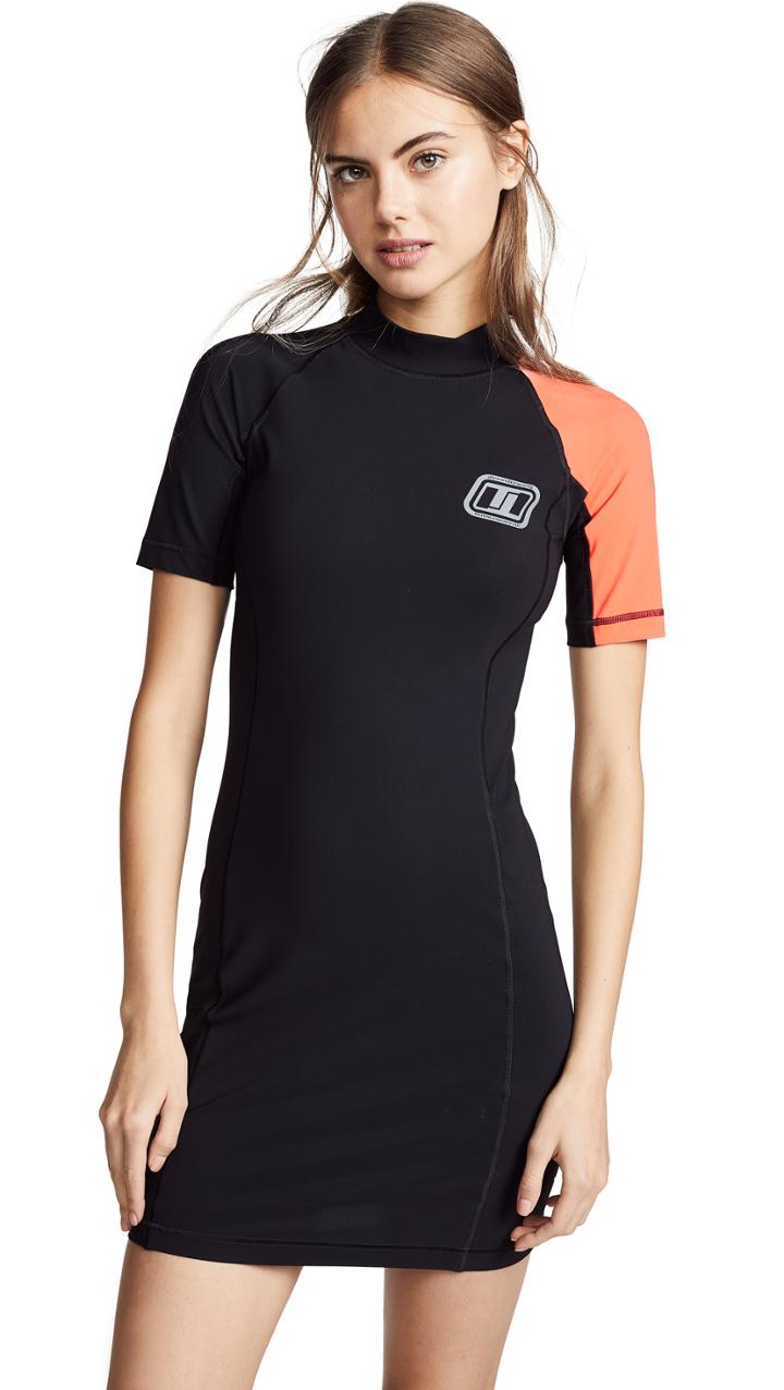 Alexanderwang T Swim Jersey Short Sleeve Dress