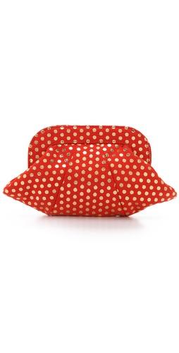 Lauren Merkin Handbags Lucy Polka Dot Clutch