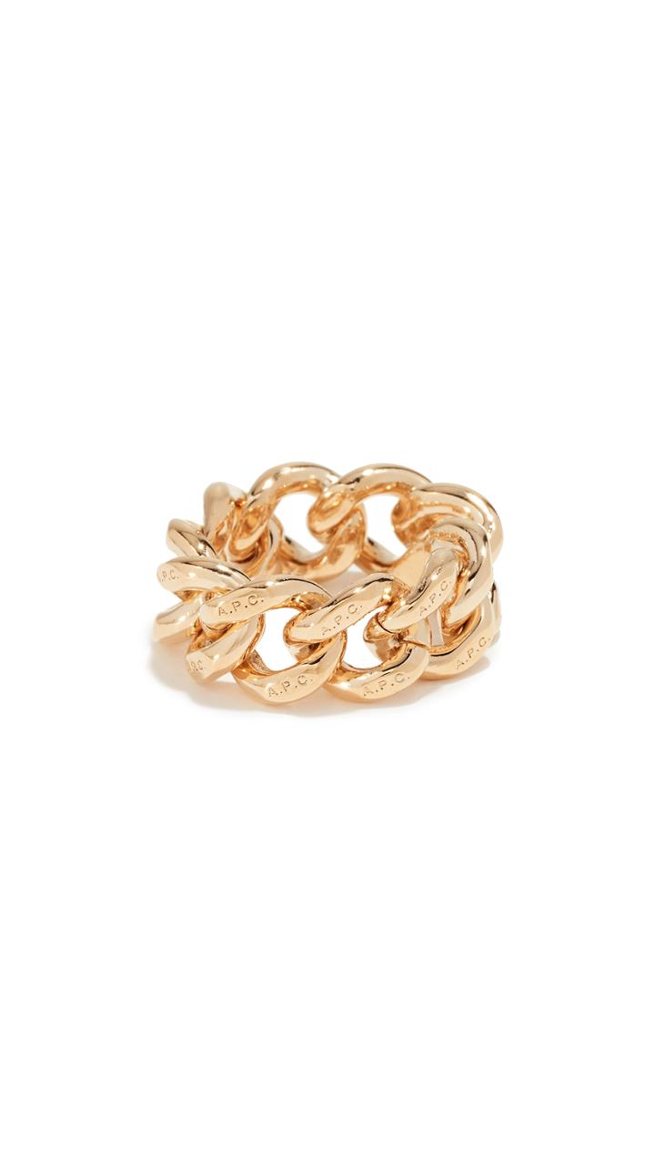 A P C Gravure Ring