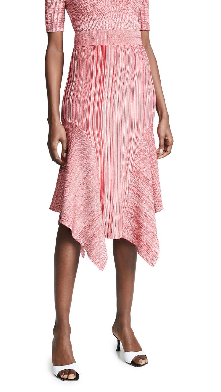 Yigal Azrouel Knit Pleat Skirt