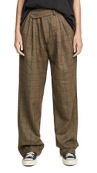 R13 Triple Pleat Crossover Trousers