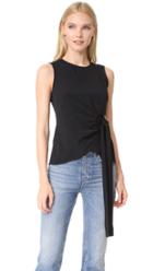 Derek Lam 10 Crosby Sleeveless Top With Ring Detail