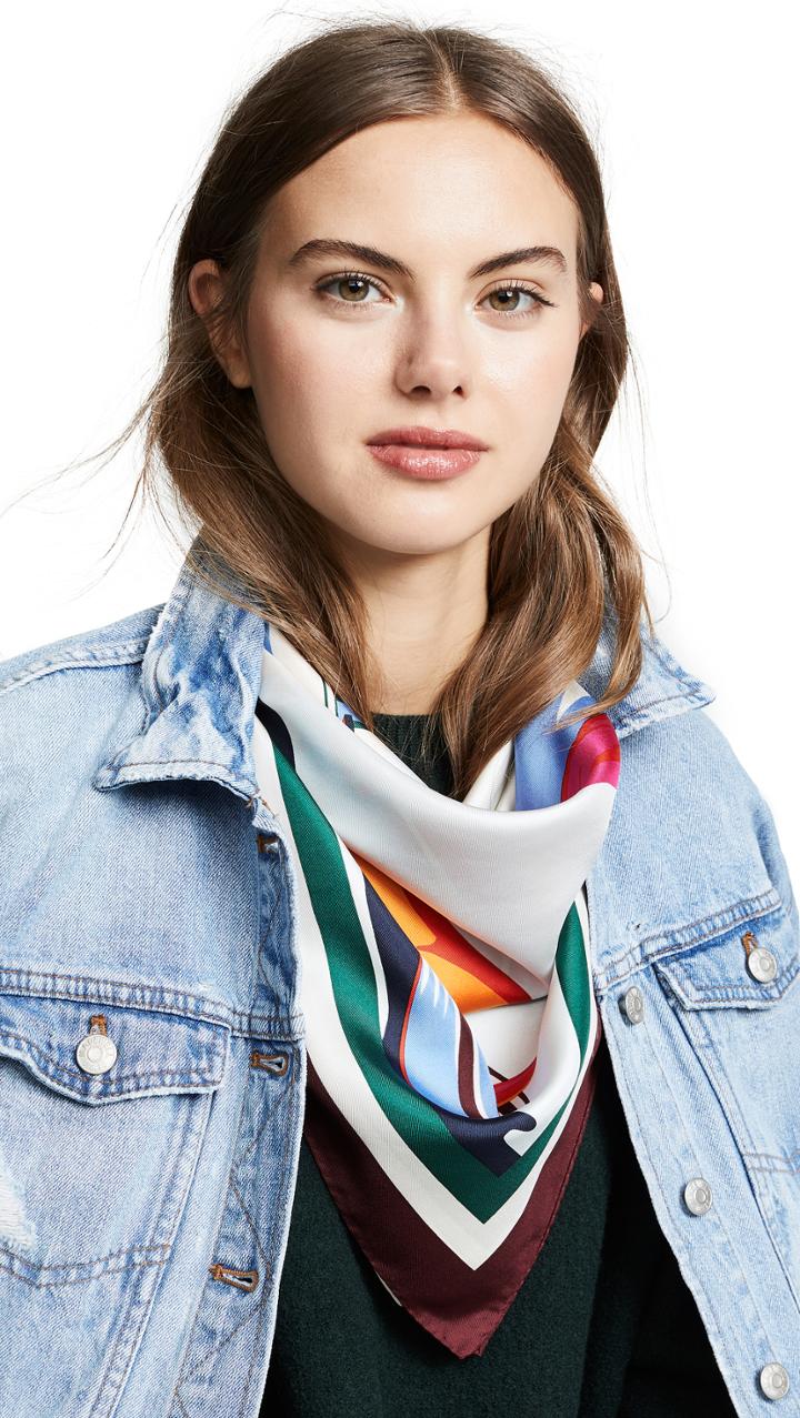 Tory Burch Montauk Silk Square Scarf