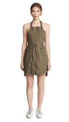 T By Alexander Wang Cotton Twill Apron Dress