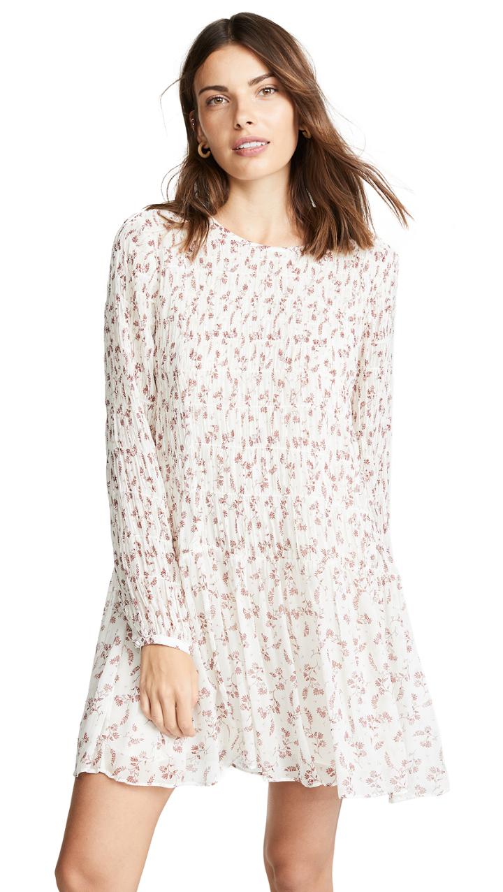 Frame Smocked Floral Dress