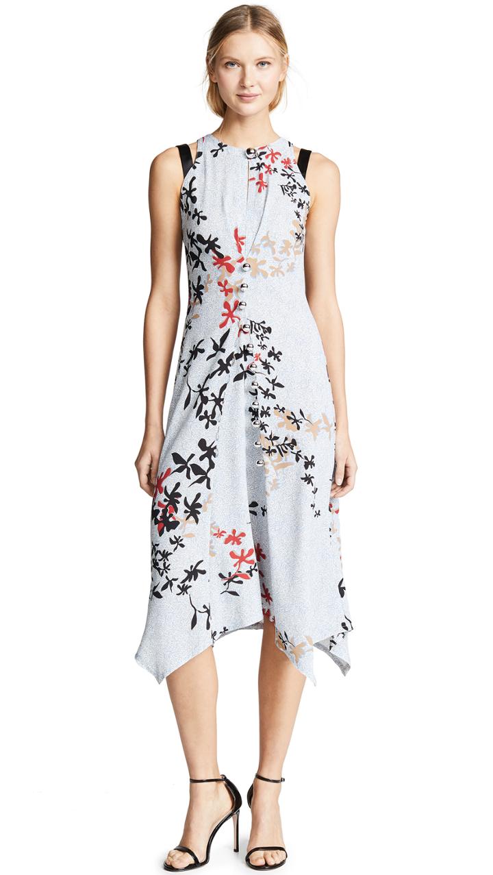Yigal Azrouel Sleeveless Dress With Silver Bobbles
