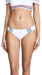 Red Carter Ipanema Bottoms With Rickrack Trim