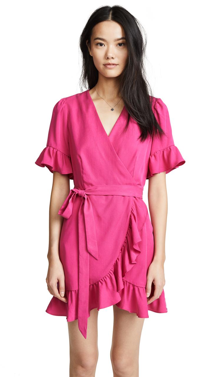 Line Dot Cherie Wrap Dress