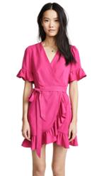 Line Dot Cherie Wrap Dress