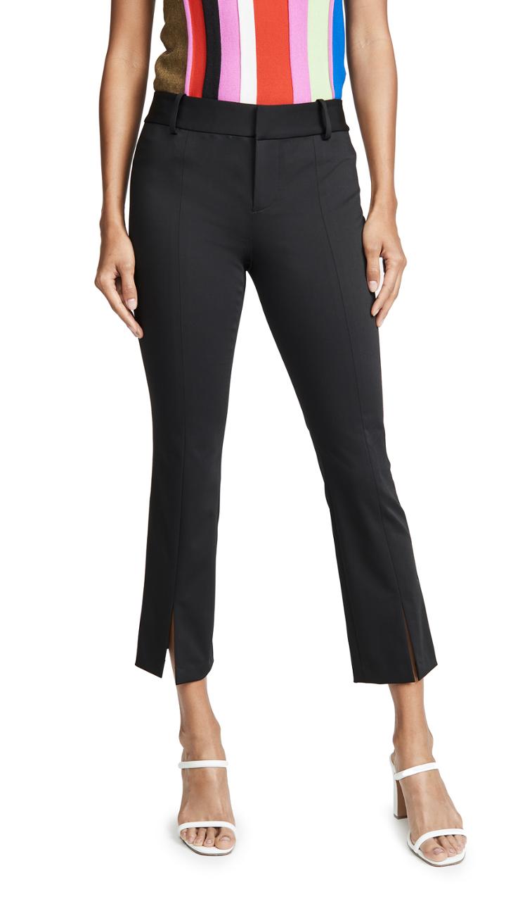 Alice Olivia Stacey Slit Ankle Pants