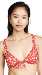 Madewell Isabelle Tie Front Bikini Top