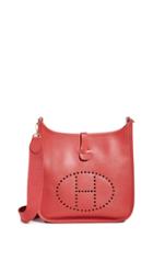 What Goes Around Comes Around Hermes Red Evelyn Bag