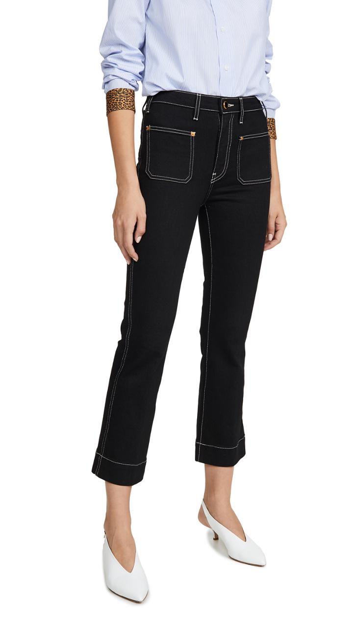Khaite Raquel Patch Cropped Flare