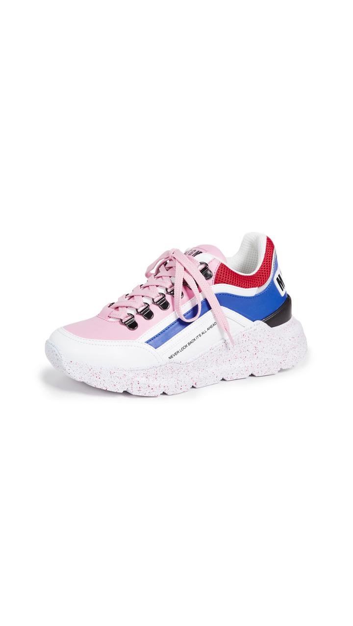 Msgm Chunky Running Lace Up Sneakers