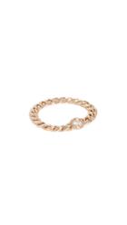 Zoe Chicco 14k Gold Small Curb Chain Ring