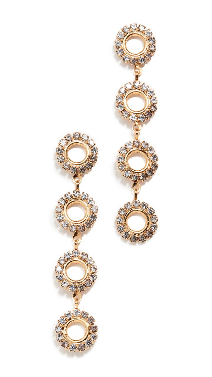 Elizabeth Cole Minka Linear Drop Earrings