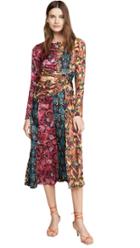 Prabal Gurung Taxila Long Sleeve Cut Out Dress