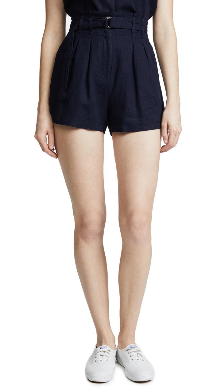 Moon River Tie Front Shorts