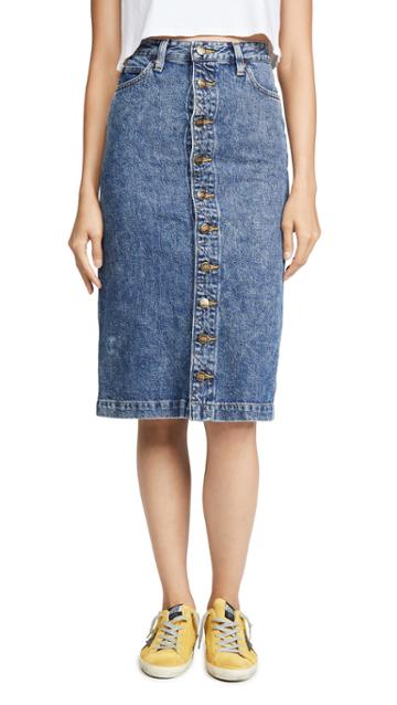 Lee Vintage Modern High Rise Midi Skirt