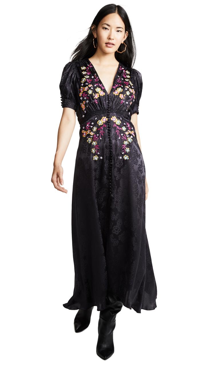 Saloni Lea Long Dress