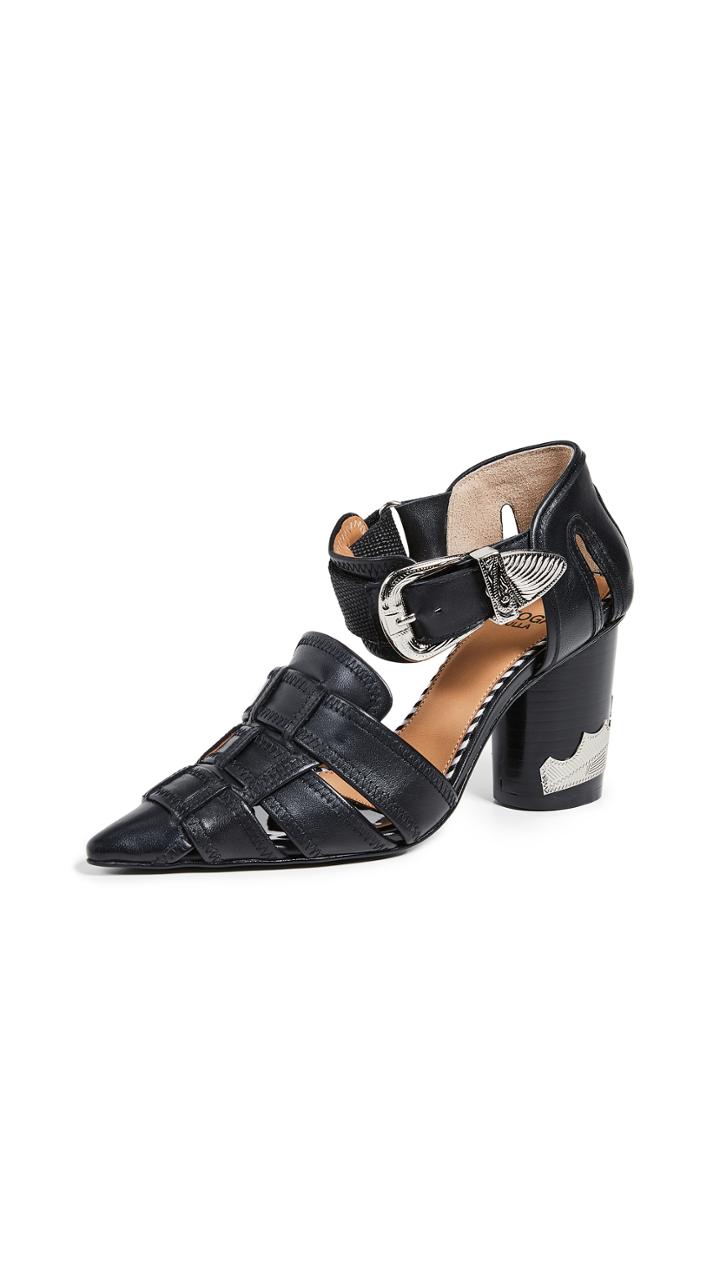 Toga Pulla Woven Buckle Pumps