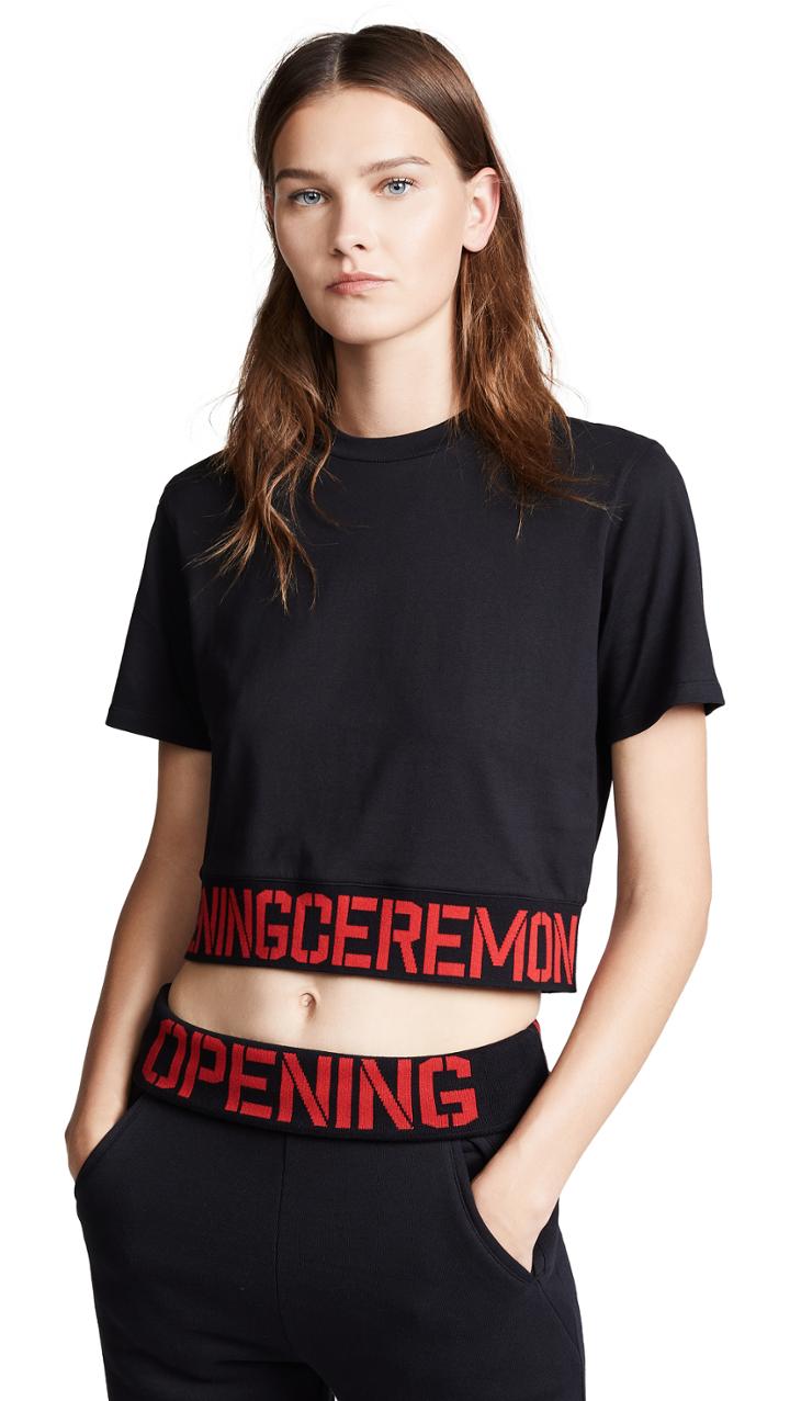 Opening Ceremony Cropped Logo Tee