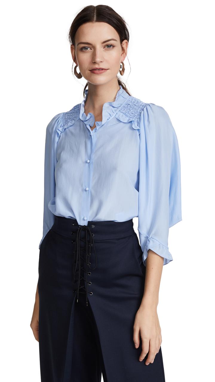Vilshenko Marie Shirring Top