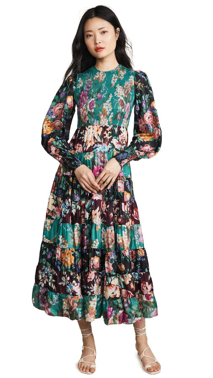 Zimmermann Allia Tiered Long Dress