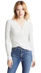 Vince Waffle Henley Pull Over