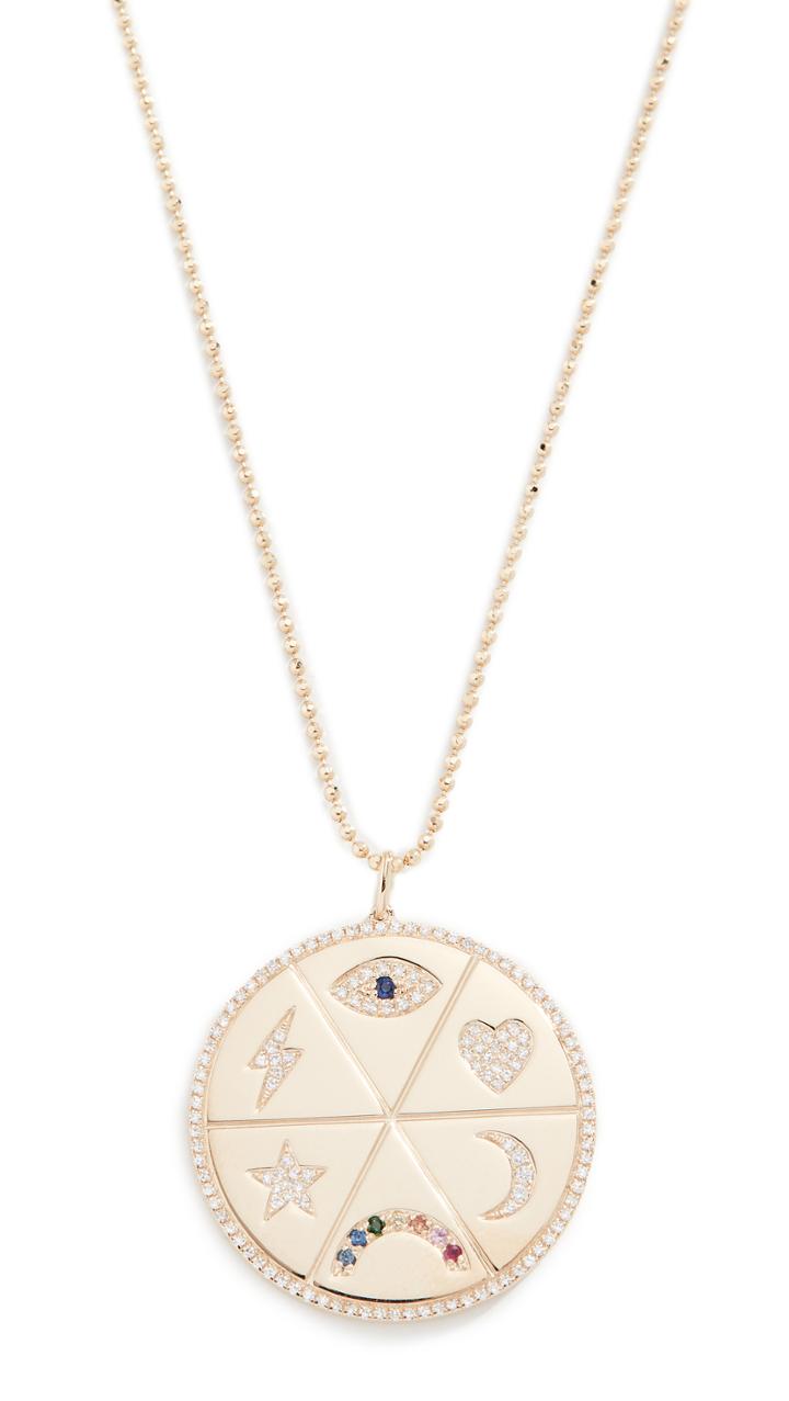 Ef Collection 14k All The Feels Pendant Necklace