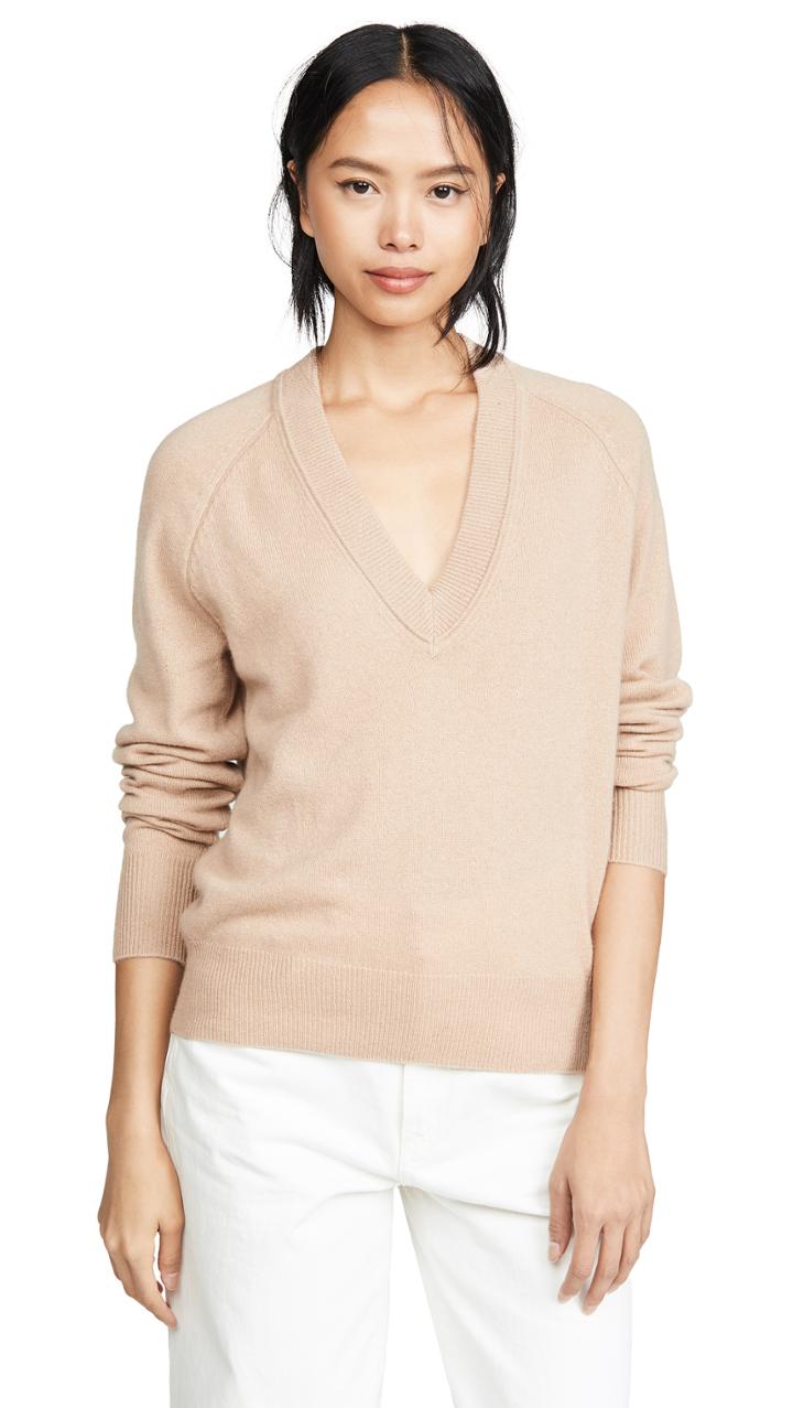 Equipment Madalene Cashmere V Neck Sweater