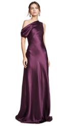 Cushnie Off The Shoulder Draped Sleeveless Gown