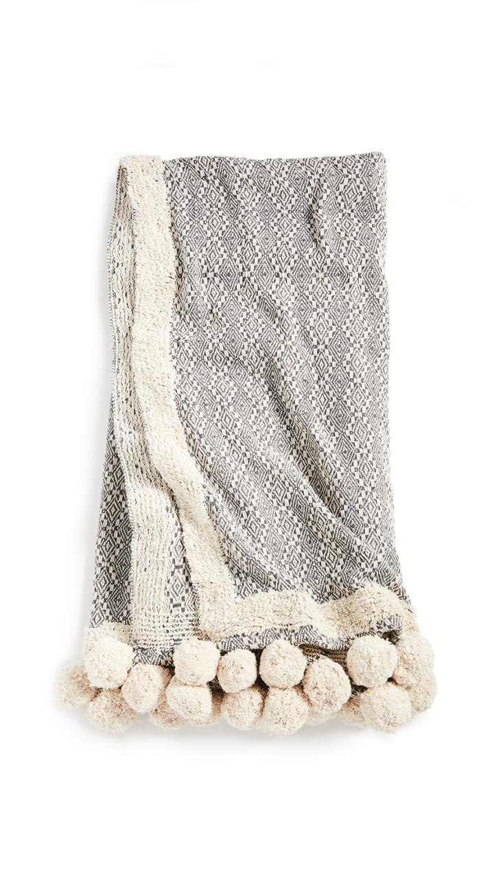 Shopbop Home Shopbop @home Eccentric Pom Pom Throw Blanket